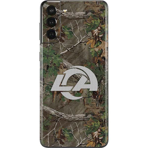 NFL Los Angeles Rams Realtree Xtra Green Camo Galaxy S21 Plus 5G Skin