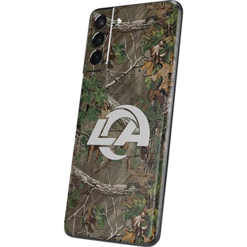 NFL Los Angeles Rams Realtree Xtra Green Camo Galaxy S21 Plus 5G Skin