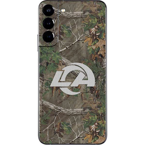 NFL Los Angeles Rams Realtree Xtra Green Camo Galaxy S22 Plus Skin