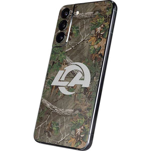 NFL Los Angeles Rams Realtree Xtra Green Camo Galaxy S22 Plus Skin