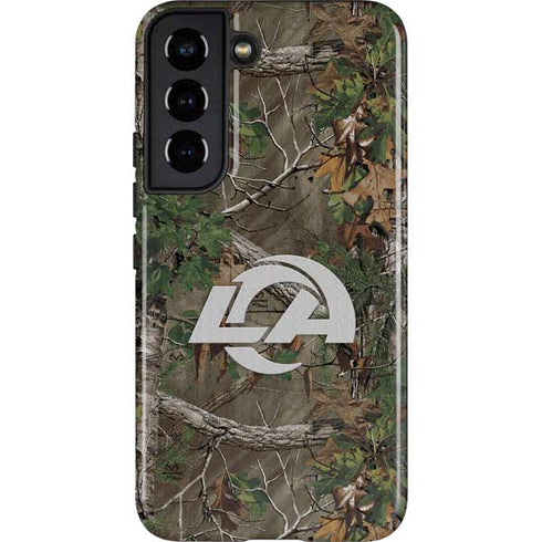 NFL Los Angeles Rams Realtree Xtra Green Camo Galaxy S22 Pro Case