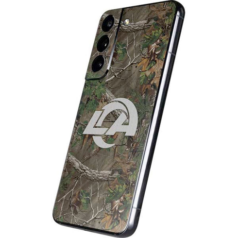 NFL Los Angeles Rams Realtree Xtra Green Camo Galaxy S22 Skin