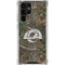 NFL Los Angeles Rams Realtree Xtra Green Camo Galaxy S22 Ultra Clear Case