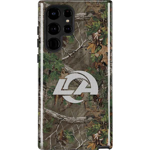 NFL Los Angeles Rams Realtree Xtra Green Camo Galaxy S22 Ultra Pro Case