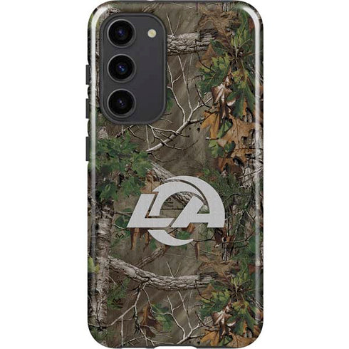 NFL Los Angeles Rams Realtree Xtra Green Camo Galaxy S23 Plus Pro Case