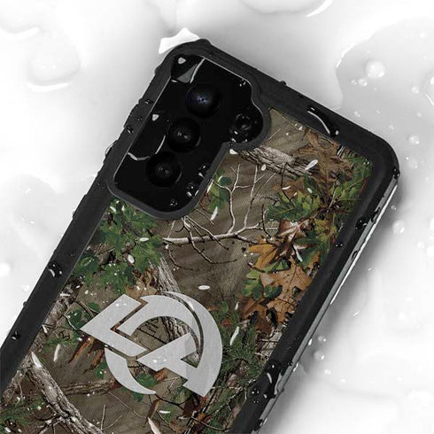 NFL Los Angeles Rams Realtree Xtra Green Camo Galaxy S23 Plus Waterproof Case