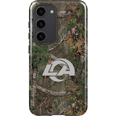 NFL Los Angeles Rams Realtree Xtra Green Camo Galaxy S23 Pro Case