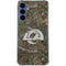 NFL Los Angeles Rams Realtree Xtra Green Camo Galaxy S24 Clear Case