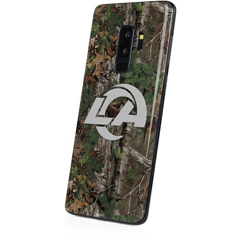 NFL Los Angeles Rams Realtree Xtra Green Camo Galaxy S9 Plus Skin