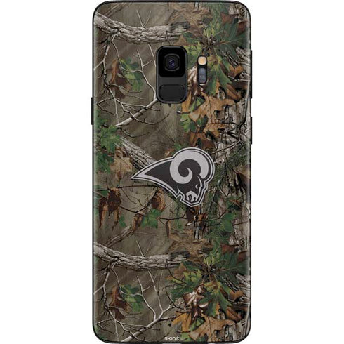 NFL Los Angeles Rams Realtree Xtra Green Camo Galaxy S9 Skin