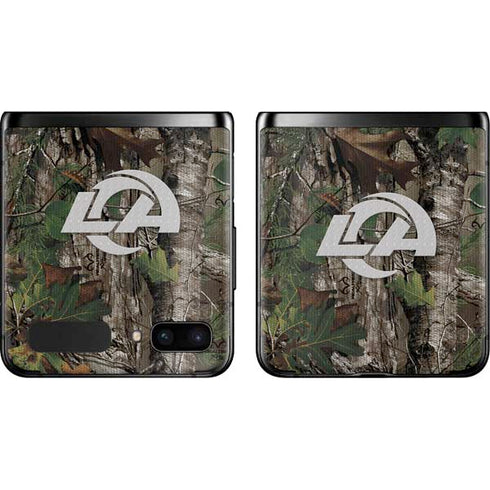 NFL Los Angeles Rams Realtree Xtra Green Camo Galaxy Z Flip Skin