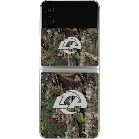 NFL Los Angeles Rams Realtree Xtra Green Camo Galaxy Z Flip3 5G Skin