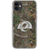 NFL Los Angeles Rams Realtree Xtra Green Camo iPhone 11 Clear Case