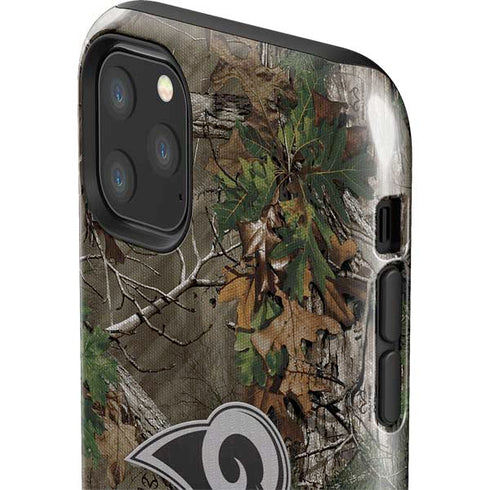 NFL Los Angeles Rams Realtree Xtra Green Camo iPhone 11 Pro Max Impact Case