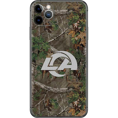 NFL Los Angeles Rams Realtree Xtra Green Camo iPhone 11 Pro Max Skin