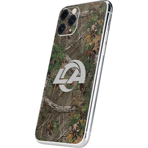 NFL Los Angeles Rams Realtree Xtra Green Camo iPhone 11 Pro Skin