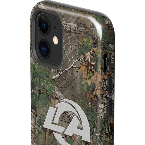NFL Los Angeles Rams Realtree Xtra Green Camo iPhone 12 Impact Case