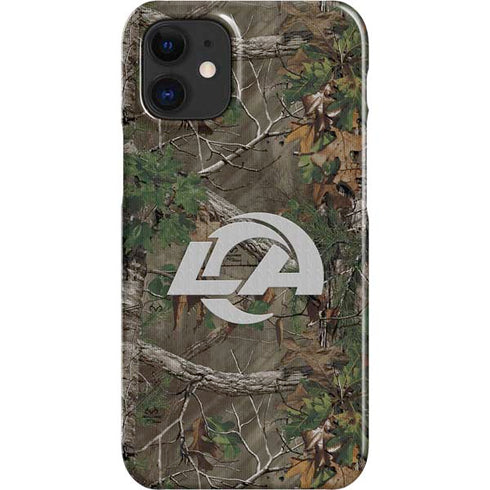 NFL Los Angeles Rams Realtree Xtra Green Camo iPhone 12 Mini Lite Case