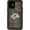 NFL Los Angeles Rams Realtree Xtra Green Camo iPhone 12 Mini Waterproof Case