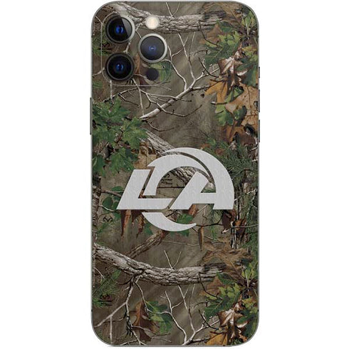 NFL Los Angeles Rams Realtree Xtra Green Camo iPhone 12 Pro Max Skin