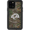 NFL Los Angeles Rams Realtree Xtra Green Camo iPhone 12 Pro Waterproof Case