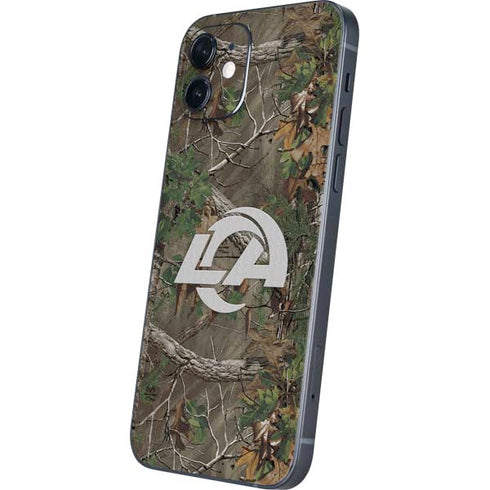 NFL Los Angeles Rams Realtree Xtra Green Camo iPhone 12 Skin