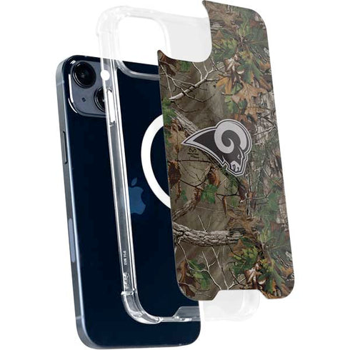 NFL Los Angeles Rams Realtree Xtra Green Camo iPhone 13 MagSafe Case