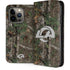 NFL Los Angeles Rams Realtree Xtra Green Camo iPhone 13 Pro Folio Case
