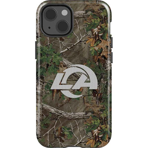 NFL Los Angeles Rams Realtree Xtra Green Camo iPhone 15 Impact Case