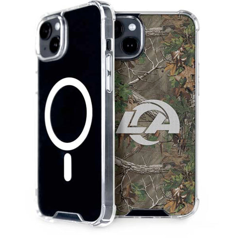 NFL Los Angeles Rams Realtree Xtra Green Camo iPhone 14 MagSafe Case