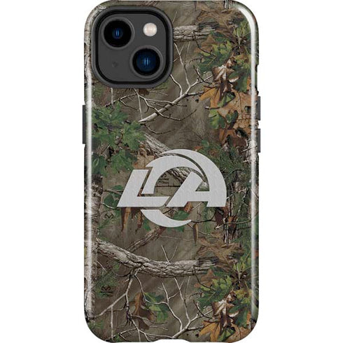 NFL Los Angeles Rams Realtree Xtra Green Camo iPhone 15 Plus Impact Case