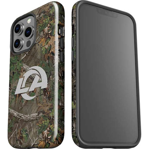 NFL Los Angeles Rams Realtree Xtra Green Camo iPhone 15 Pro Impact Case