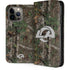NFL Los Angeles Rams Realtree Xtra Green Camo iPhone 14 Pro Max Folio Case