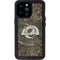 NFL Los Angeles Rams Realtree Xtra Green Camo iPhone 14 Pro Max Waterproof Case