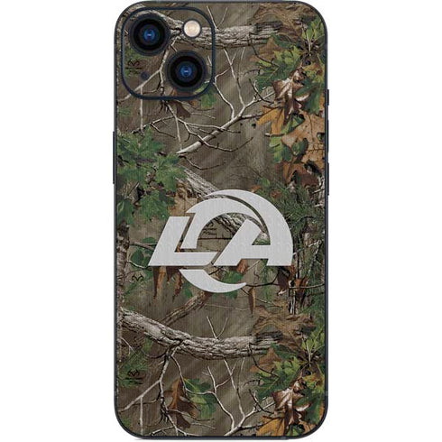 NFL Los Angeles Rams Realtree Xtra Green Camo iPhone 14 Skin