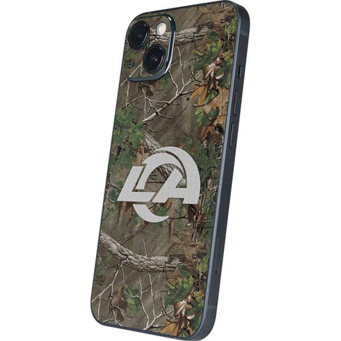NFL Los Angeles Rams Realtree Xtra Green Camo iPhone 14 Skin