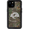 NFL Los Angeles Rams Realtree Xtra Green Camo iPhone 15 Plus Waterproof Case