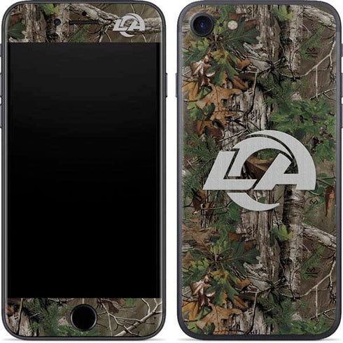 NFL Los Angeles Rams Realtree Xtra Green Camo iPhone 7 Skin