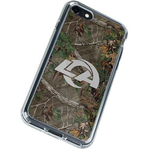 NFL Los Angeles Rams Realtree Xtra Green Camo iPhone SE (2nd & 3rd Gen) Clear Case