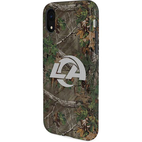 NFL Los Angeles Rams Realtree Xtra Green Camo iPhone XR Pro Case