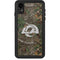 NFL Los Angeles Rams Realtree Xtra Green Camo iPhone XR Waterproof Case