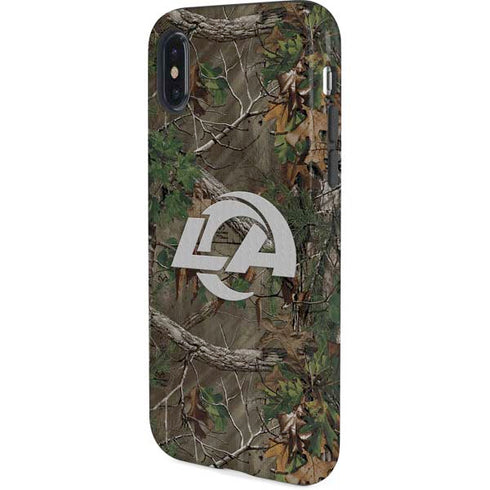 NFL Los Angeles Rams Realtree Xtra Green Camo iPhone XS Pro Case