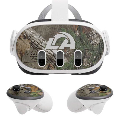 NFL Los Angeles Rams Realtree Xtra Green Camo Meta Quest 3 Skin