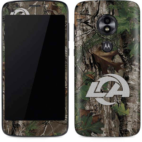NFL Los Angeles Rams Realtree Xtra Green Camo Moto E5 Play Skin