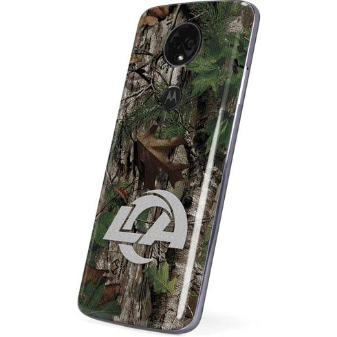 NFL Los Angeles Rams Realtree Xtra Green Camo Moto E5 Plus Skin