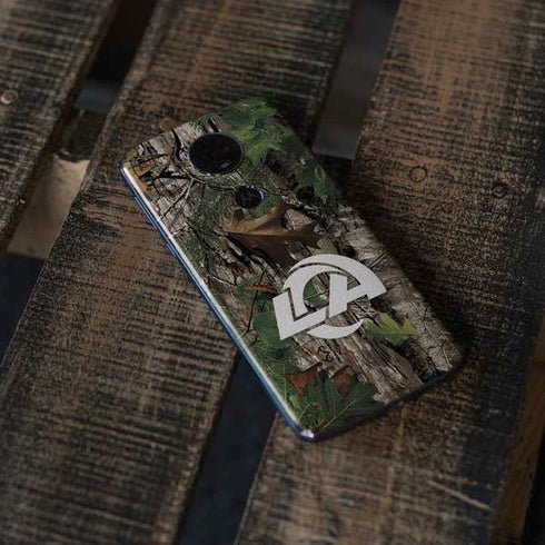 NFL Los Angeles Rams Realtree Xtra Green Camo Moto E5 Plus Skin