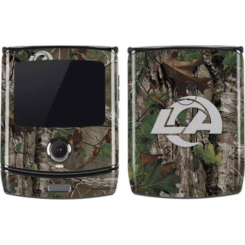 NFL Los Angeles Rams Realtree Xtra Green Camo Motorola RAZR Skin