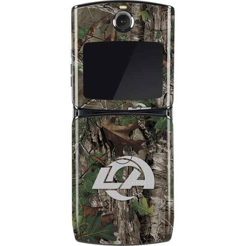NFL Los Angeles Rams Realtree Xtra Green Camo Motorola RAZR Skin