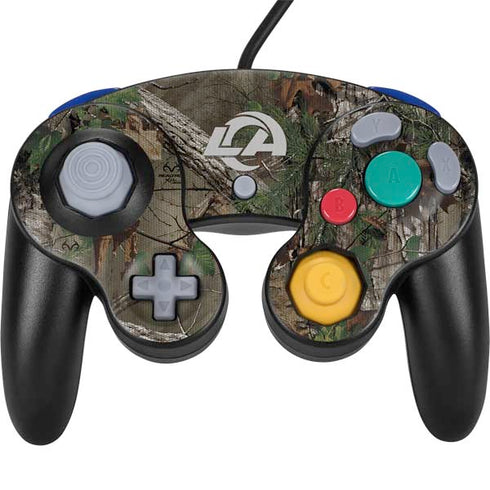 NFL Los Angeles Rams Realtree Xtra Green Camo Nintendo GameCube Controller Skin