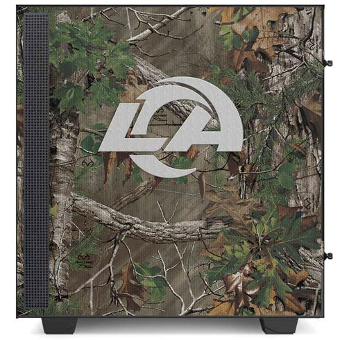 NFL Los Angeles Rams Realtree Xtra Green Camo NZXT H510 Compact ATX Mid-Tower Case Skin